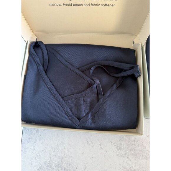 NWT Ettitude Bamboo‎ Silky PJ Set - Women's Navy Blue Cami & Shorts 2 Piece Set - Picture 2 of 11